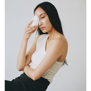 *reserved for csemones* ZORA TANK, SILK NOIL JERSEY, NATURAL, $89 (Was $134)